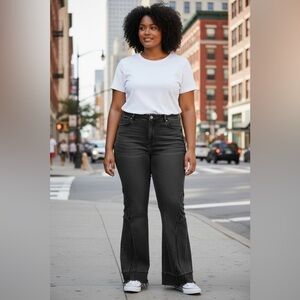 New Liverpool Jeans Size 16
HANNAH High Rise Boho grunge Flare Leg
Washed Black